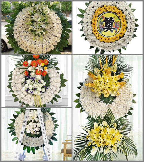 安徽六安市霍邱县霍邱经济开发区吴集村花圈速递